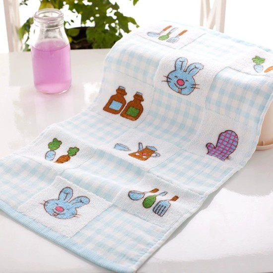 Printed Cartoon Pure Cotton New Born Towel 