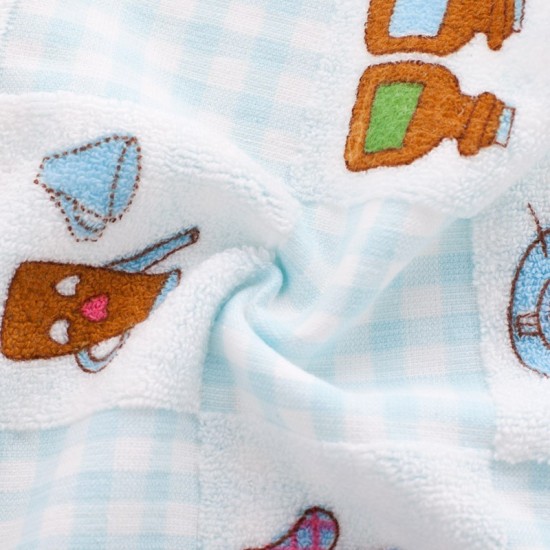 Printed Cartoon Pure Cotton New Born Towel 