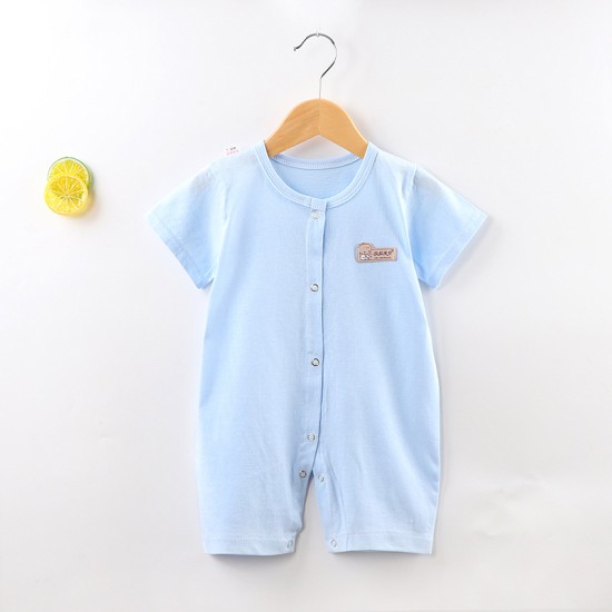 Baby jumpsuit short-sleeved summer  newborn romper - blue