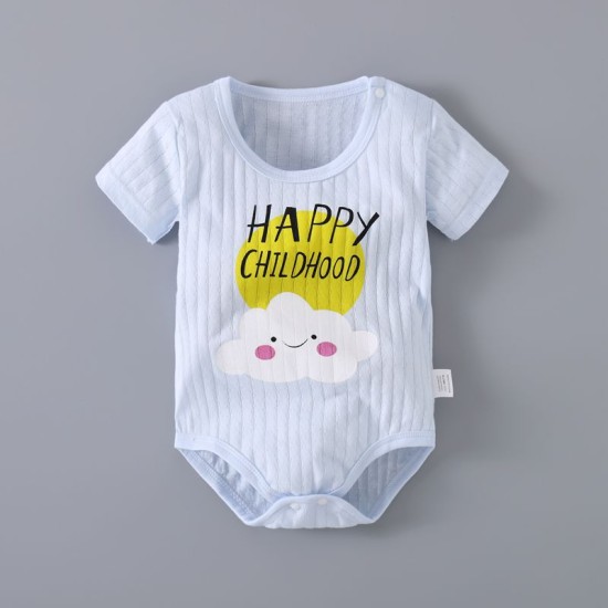 Summer Infant Jumpsuit New Born Baby Romper - Blue Summer Infant Jumpsuit New Born Baby Romper - Blue