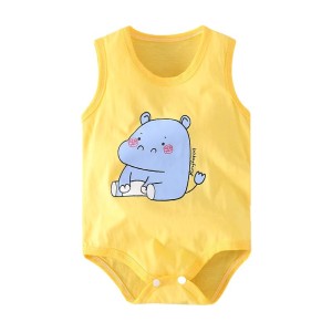 Summer Infant Jumpsuit New Born Baby Romper - yellow Summer Infant Jumpsuit New Born Baby Romper - yellow
