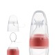 silicone soft Squeeze spoon new born baby feeder silicone soft Squeeze spoon new born baby feeder