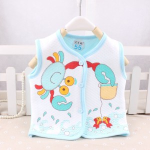 new born warm vest front open cute vest - blue new born warm vest front open cute vest - blue