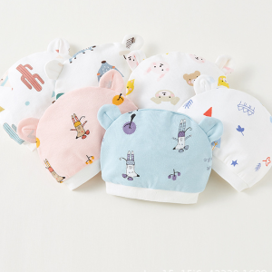 Spring And Autumn Thin Section Newborn  Fetal Hat - blue