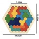 Wooden Color Imposition New Born  Early Education Honeycomb Puzzle