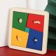 Wooden color imposition new born  early education honeycomb puzzle