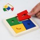 Wooden color imposition new born  early education honeycomb puzzle