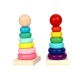 mini rainbow tower colorful 8-layer infant new born educational toy