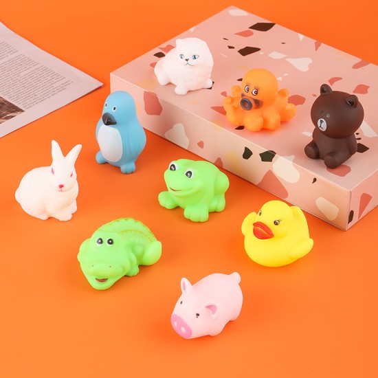 Set Of 10 Pcs Sounds Pinching Call Cartoon New Born Intellectual Development Water Toy Set Of 10 Pcs Sounds Pinching Call Cartoon New Born Intellectual Development Water Toy