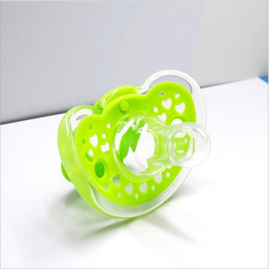  All-Silicone-Encapsulated  Pacifier Baby Nipple Pacifier Newborn Baby Pacifier - blue