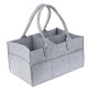 Cross-border felt new born  portable diaper bag - grey