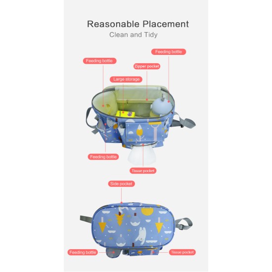 Diaper Backpack - Ducks Printed Maternity Multi Functional Backpacks Large Capacity New Born Mommy Travel Bag - Light Green Diaper Backpack - Ducks Printed Maternity Multi Functional Backpacks Large Capacity New Born Mommy Travel Bag - Light Green