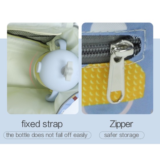 Diaper Backpack - Ducks Printed Maternity Multi Functional Backpacks Large Capacity New Born Mommy Travel Bag - Light Green Diaper Backpack - Ducks Printed Maternity Multi Functional Backpacks Large Capacity New Born Mommy Travel Bag - Light Green