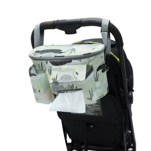 Diaper Backpack - Ducks Printed Maternity Multi Functional Backpacks Large Capacity New Born Mommy Travel Bag - Light Green