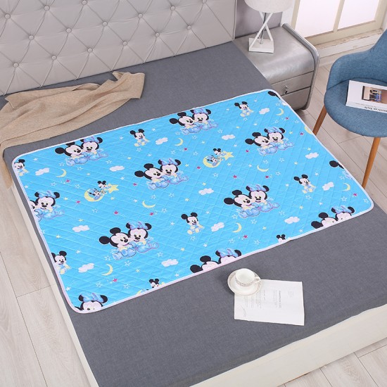 new born baby quilted urine Washable pad - Blue new born baby quilted urine Washable pad - Blue