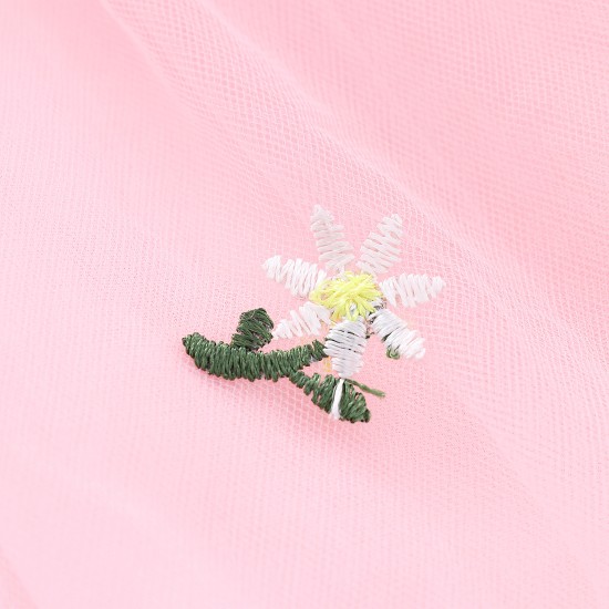  Sleeveless Lace and Knee Full Cotton Vest Princess Dress