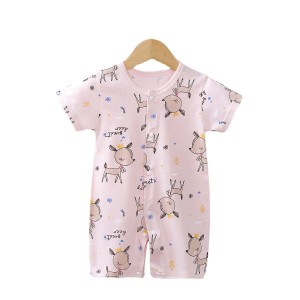 Baby Jumpsuit Newborn Romper Short-Sleeved Thin Romper 