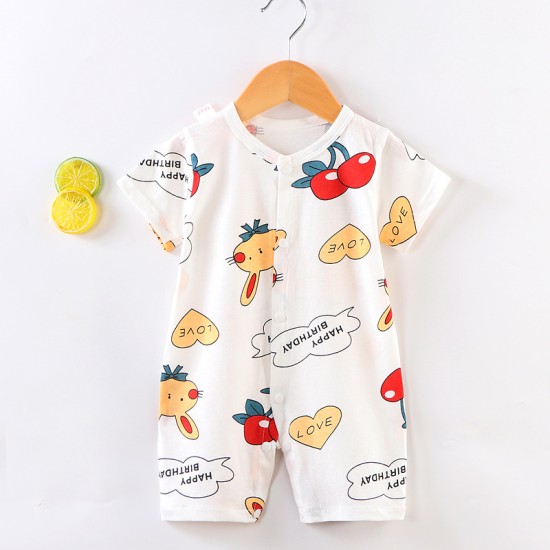 baby jumpsuit newborn romper short-sleeved thin romper 