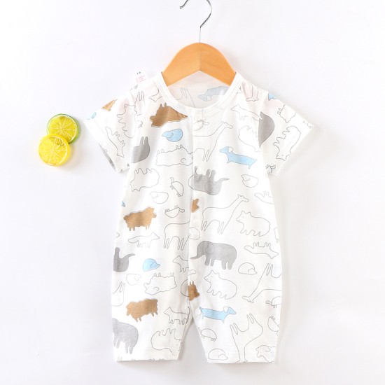 baby jumpsuit newborn romper short-sleeved thin romper 