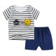 childrens short-sleeved t-shirt set summer New Born baby boys and girls T-shirt Matching Set