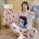 3 Pcs Nightwear Pajama Shorts Sets For Women Sleepwear - pink