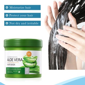 Aloe Vera Hair Mask - Moisturizing Repair Improve Bifurcation Nourish Hair Mask Treatments For Damaged Hair Keratin Hair Treatment 500G - Green Aloe Vera Hair Mask - Moisturizing Repair Improve Bifurcation Nourish Hair Mask Treatments For Damaged Hair Keratin Hair Treatment 500G - Green