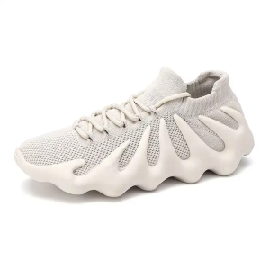 Mesh Lace-Up Sneakers for Women Lightweight Breathable Non-Slip Soft And Comfortable Shoes For Walking Running Jogging Exercise Gym and Outdoor Office Casual Shoes - Sand