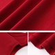 Women Long Skirt Dress - European Style Soft Fabric Women Dress For Party Events Beach Office - Red