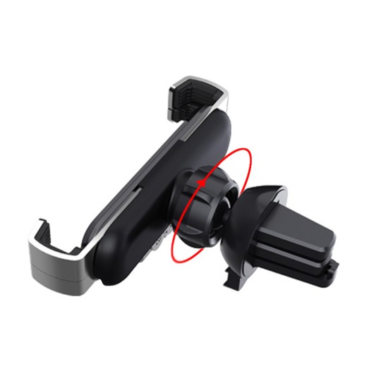 Air Vent Car Phone Holder - Strong Grip Air Outlets Ball Head Car Mount Bracket Mobile Holder For All Type Of Car- Black Air Vent Car Phone Holder - Strong Grip Air Outlets Ball Head Car Mount Bracket Mobile Holder For All Type Of Car- Black
