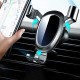 Air Vent Car Phone Holder - Round Shape Strong Grip Air Outlets Ball Head Car Mount Bracket Mobile Holder For All Type Of Car- Siver Air Vent Car Phone Holder - Round Shape Strong Grip Air Outlets Ball Head Car Mount Bracket Mobile Holder For All Type Of Car- Siver