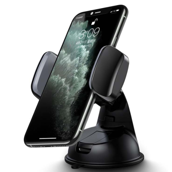 Car Mobile Phone Holder - Strong Grip Ball Head Car Mobile Holder For All Types of Car - Black Car Mobile Phone Holder - Strong Grip Ball Head Car Mobile Holder For All Types of Car - Black
