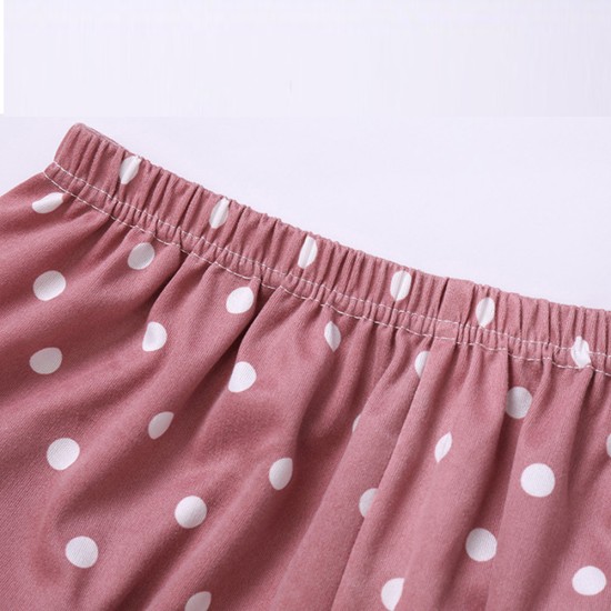 2Pcs Floral Printed Pajama Set - Solid Color Round Collar Neck Long Sleeves With Trouser Sleepwear For Women Nightwear - Barbie Pink 2Pcs Floral Printed Pajama Set - Solid Color Round Collar Neck Long Sleeves With Trouser Sleepwear For Women Nightwear - Barbie Pink