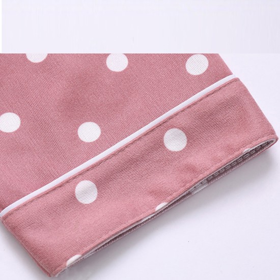 2Pcs Floral Printed Pajama Set - Solid Color Round Collar Neck Long Sleeves With Trouser Sleepwear For Women Nightwear - Barbie Pink 2Pcs Floral Printed Pajama Set - Solid Color Round Collar Neck Long Sleeves With Trouser Sleepwear For Women Nightwear - Barbie Pink