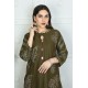 2 Piece Kurti Salwar Embroidery Set - Pure Cotton Collection Stylish Solid Color Light Weight Cotton Fabric Suit Top Bottom Salwar Kameez Indian Pakistani Embroidered Suit For Event Party Outdoor Dress - Dark Green