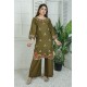 2 Piece Kurti Salwar Embroidery Set - Pure Cotton Collection Stylish Solid Color Light Weight Cotton Fabric Suit Top Bottom Salwar Kameez Indian Pakistani Embroidered Suit For Event Party Outdoor Dress - Dark Green