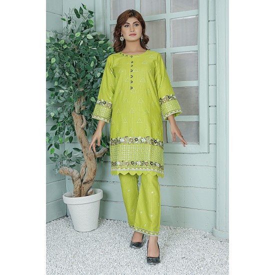 2 Piece Kurti Salwar Embroidery Set - Pure Cotton Collection Stylish Solid Color Light Weight Cotton Fabric Suit Top Bottom Salwar Kameez Indian Pakistani Embroidered Suit For Event Party Outdoor Dress - Green 2 Piece Kurti Salwar Embroidery Set - Pure Cotton Collection Stylish Solid Color Light Weight Cotton Fabric Suit Top Bottom Salwar Kameez Indian Pakistani Embroidered Suit For Event Party Outdoor Dress - Green