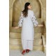 2 Piece Kurti Salwar Embroidery Set - Pure Cotton Collection Stylish Solid Color Light Weight Cotton Fabric Suit Top Bottom Salwar Kameez Indian Pakistani Embroidered Suit For Event Party Outdoor Dress - White 2 Piece Kurti Salwar Embroidery Set - Pure Cotton Collection Stylish Solid Color Light Weight Cotton Fabric Suit Top Bottom Salwar Kameez Indian Pakistani Embroidered Suit For Event Party Outdoor Dress - White