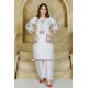 2 Piece Kurti Salwar Embroidery Set - Pure Cotton Collection Stylish Solid Color Light Weight Cotton Fabric Suit Top Bottom Salwar Kameez Indian Pakistani Embroidered Suit For Event Party Outdoor Dress - White 2 Piece Kurti Salwar Embroidery Set - Pure Cotton Collection Stylish Solid Color Light Weight Cotton Fabric Suit Top Bottom Salwar Kameez Indian Pakistani Embroidered Suit For Event Party Outdoor Dress - White