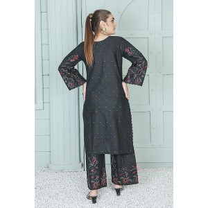 2 Piece Kurti Salwar Embroidery Set - Pure Cotton Collection Stylish Solid Color Light Weight Cotton Fabric Suit Top Bottom Salwar Kameez Indian Pakistani Embroidered Suit For Event Party Outdoor Dress - Black 2 Piece Kurti Salwar Embroidery Set - Pure Cotton Collection Stylish Solid Color Light Weight Cotton Fabric Suit Top Bottom Salwar Kameez Indian Pakistani Embroidered Suit For Event Party Outdoor Dress - Black