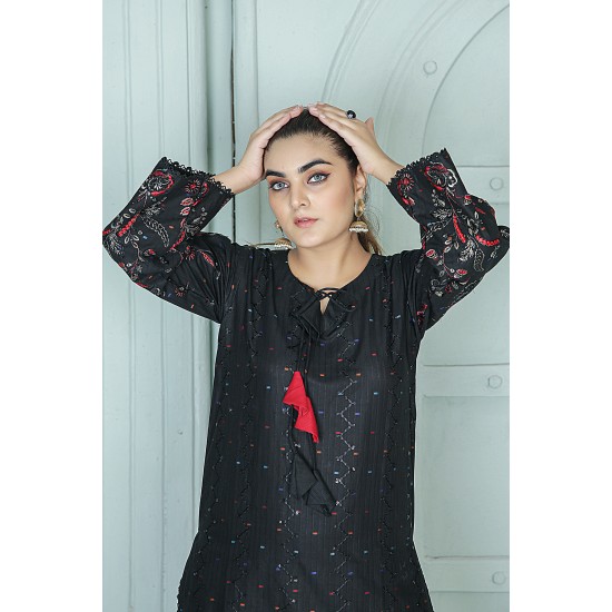 2 Piece Kurti Salwar Embroidery Set - Pure Cotton Collection Stylish Solid Color Light Weight Cotton Fabric Suit Top Bottom Salwar Kameez Indian Pakistani Embroidered Suit For Event Party Outdoor Dress - Black 2 Piece Kurti Salwar Embroidery Set - Pure Cotton Collection Stylish Solid Color Light Weight Cotton Fabric Suit Top Bottom Salwar Kameez Indian Pakistani Embroidered Suit For Event Party Outdoor Dress - Black