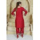 2 Piece Kurti Salwar Embroidery Set - Pure Cotton Collection Stylish Solid Color Light Weight Cotton Fabric Suit Top Bottom Salwar Kameez Indian Pakistani Embroidered Suit For Event Party Outdoor Dress - Maroon 2 Piece Kurti Salwar Embroidery Set - Pure Cotton Collection Stylish Solid Color Light Weight Cotton Fabric Suit Top Bottom Salwar Kameez Indian Pakistani Embroidered Suit For Event Party Outdoor Dress - Maroon