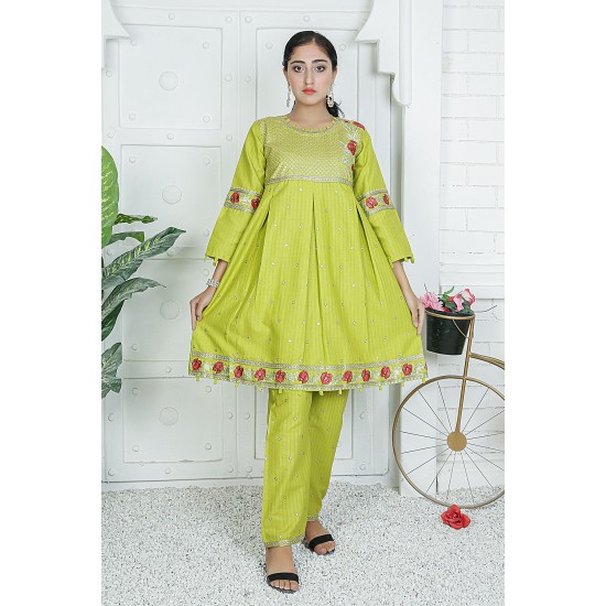 2 Piece Kurti Salwar Embroidery Set - Pure Cotton Collection Stylish Solid Color Light Weight Cotton Fabric Suit Top Bottom Salwar Kameez Indian Pakistani Embroidered Suit For Event Party Outdoor Dress - Green 2 Piece Kurti Salwar Embroidery Set - Pure Cotton Collection Stylish Solid Color Light Weight Cotton Fabric Suit Top Bottom Salwar Kameez Indian Pakistani Embroidered Suit For Event Party Outdoor Dress - Green