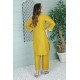 2 Piece Kurti Salwar Embroidery Set - Pure Cotton Collection Stylish Solid Color Light Weight Cotton Fabric Suit Top Bottom Salwar Kameez Indian Pakistani Embroidered Suit For Event Party Outdoor Dress - Yellow 2 Piece Kurti Salwar Embroidery Set - Pure Cotton Collection Stylish Solid Color Light Weight Cotton Fabric Suit Top Bottom Salwar Kameez Indian Pakistani Embroidered Suit For Event Party Outdoor Dress - Yellow