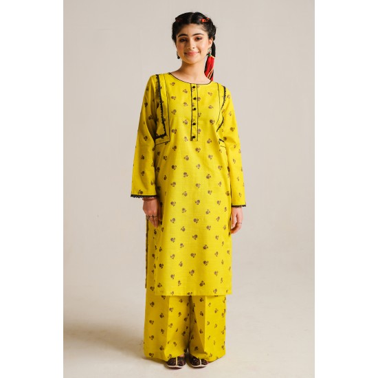 2 Piece Digital Print Kurti Salwar Set - Pure Cotton Collection Stylish Light Weight Cotton Fabric Suit Top Bottom Salwar Kameez Indian Pakistani Printed Suit For Casual Outdoor Dress - Yellow 2 Piece Digital Print Kurti Salwar Set - Pure Cotton Collection Stylish Light Weight Cotton Fabric Suit Top Bottom Salwar Kameez Indian Pakistani Printed Suit For Casual Outdoor Dress - Yellow