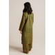 2 Piece Digital Print Kurti Salwar Set - Pure Cotton Collection Stylish Light Weight Cotton Fabric Suit Top Bottom Salwar Kameez Indian Pakistani Printed Suit For Casual Outdoor Dress - Dark Green