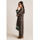 2 Piece Digital Print Kurti Salwar Set - Pure Cotton Collection Stylish Light Weight Cotton Fabric Suit Top Bottom Salwar Kameez Indian Pakistani Printed Suit For Casual Outdoor Dress - Black