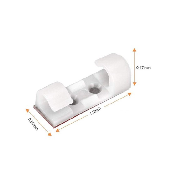 20 Pcs Strong Self Adhesive Cable Winder Management Clips with Screws 20 Pcs Strong Self Adhesive Cable Winder Management Clips with Screws