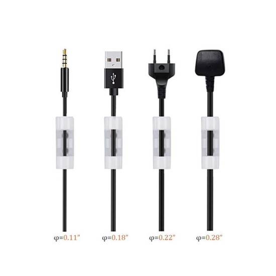 20 Pcs Strong Self Adhesive Cable Winder Management Clips with Screws 20 Pcs Strong Self Adhesive Cable Winder Management Clips with Screws