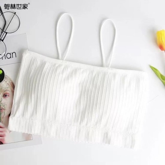 Korean Version Soft Cotton Bra For Women - White