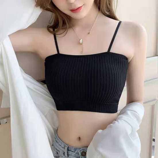 Korean Version Soft Cotton Bra For Women - Black Korean Version Soft Cotton Bra For Women - Black